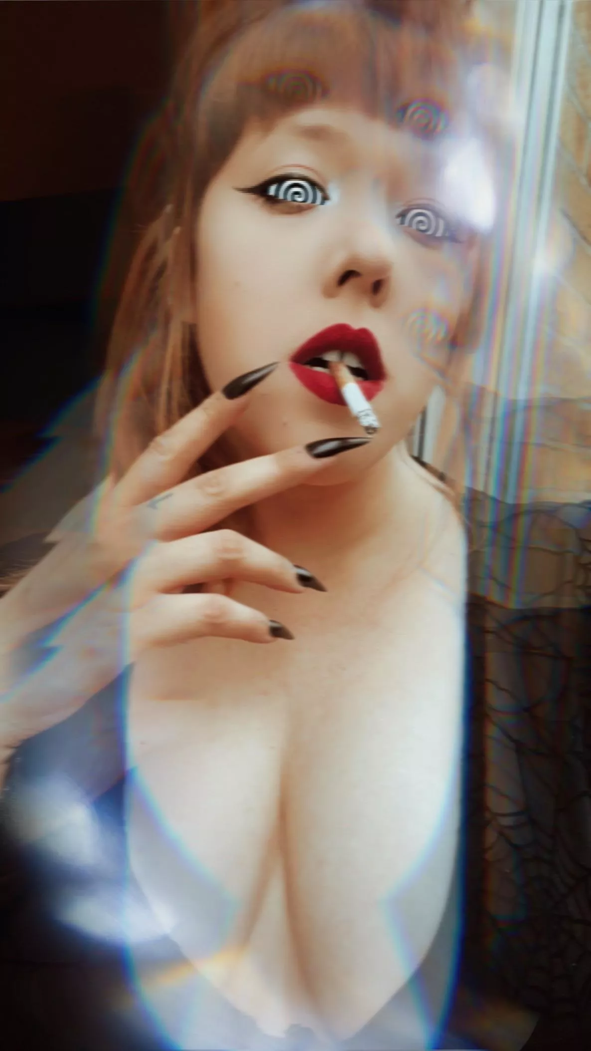 I’m going to hypnotise you into being my human ashtray… There is no escape… There will never be an escape…