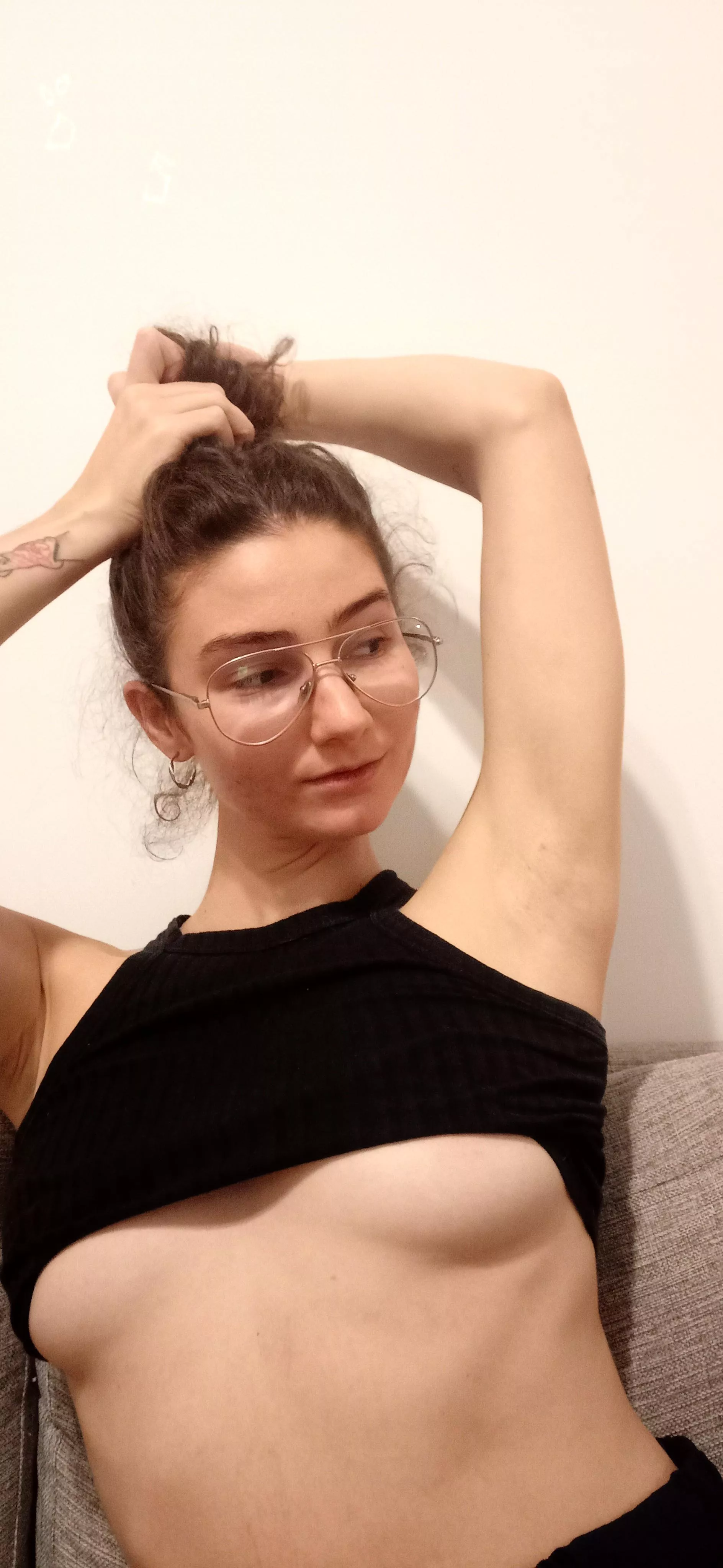 Im just about to tie my hair, what are u looking at? 👀