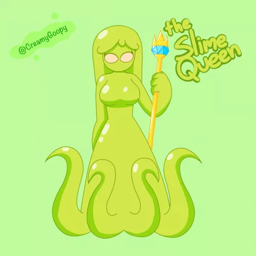 Im making a Slime-verse and this fine lady is their queen