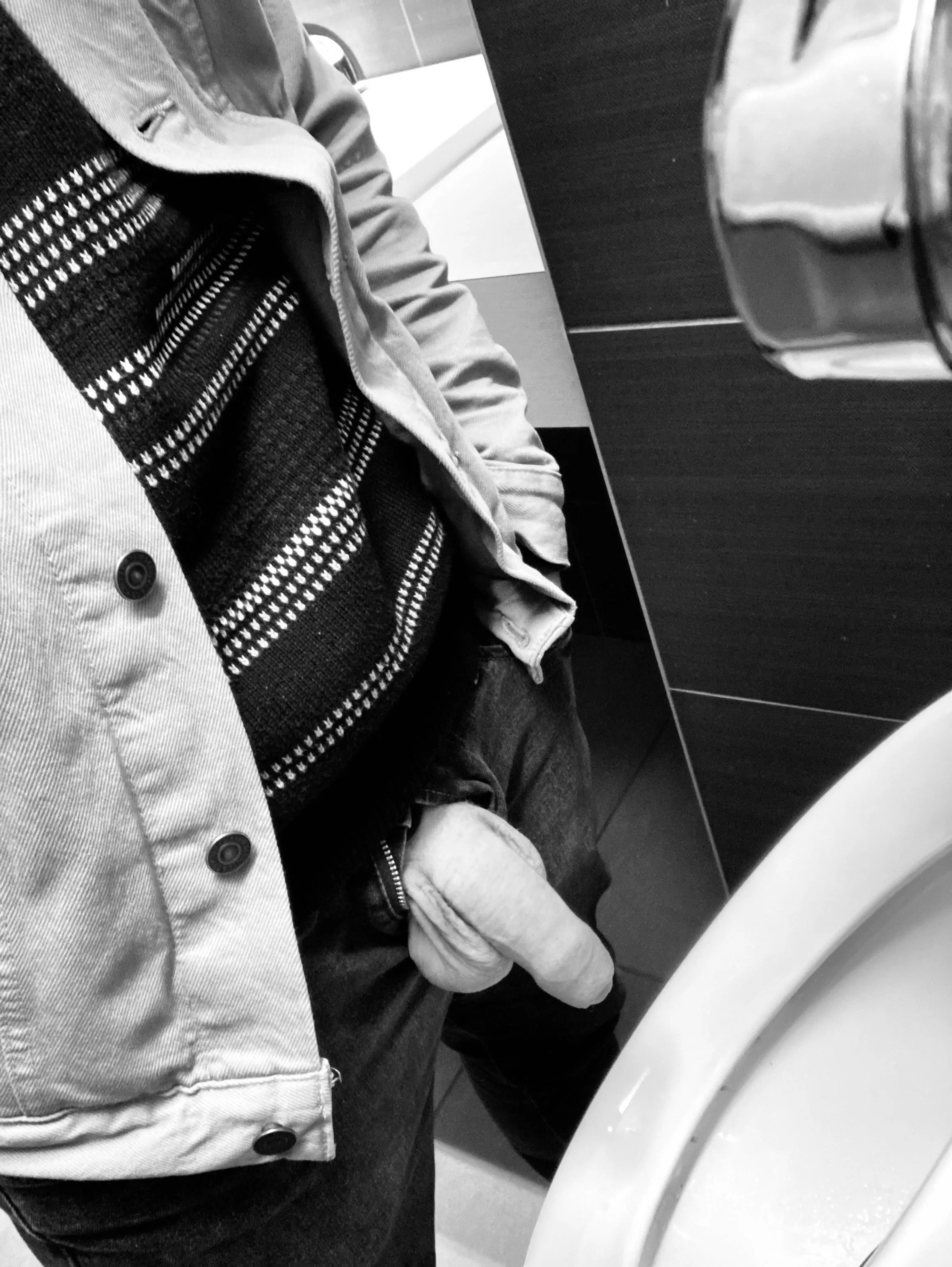 I’m next to you at the urinal. Are you peeking?