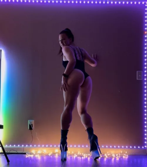 I’m only 5’2” so I love to wear these 8” heels.