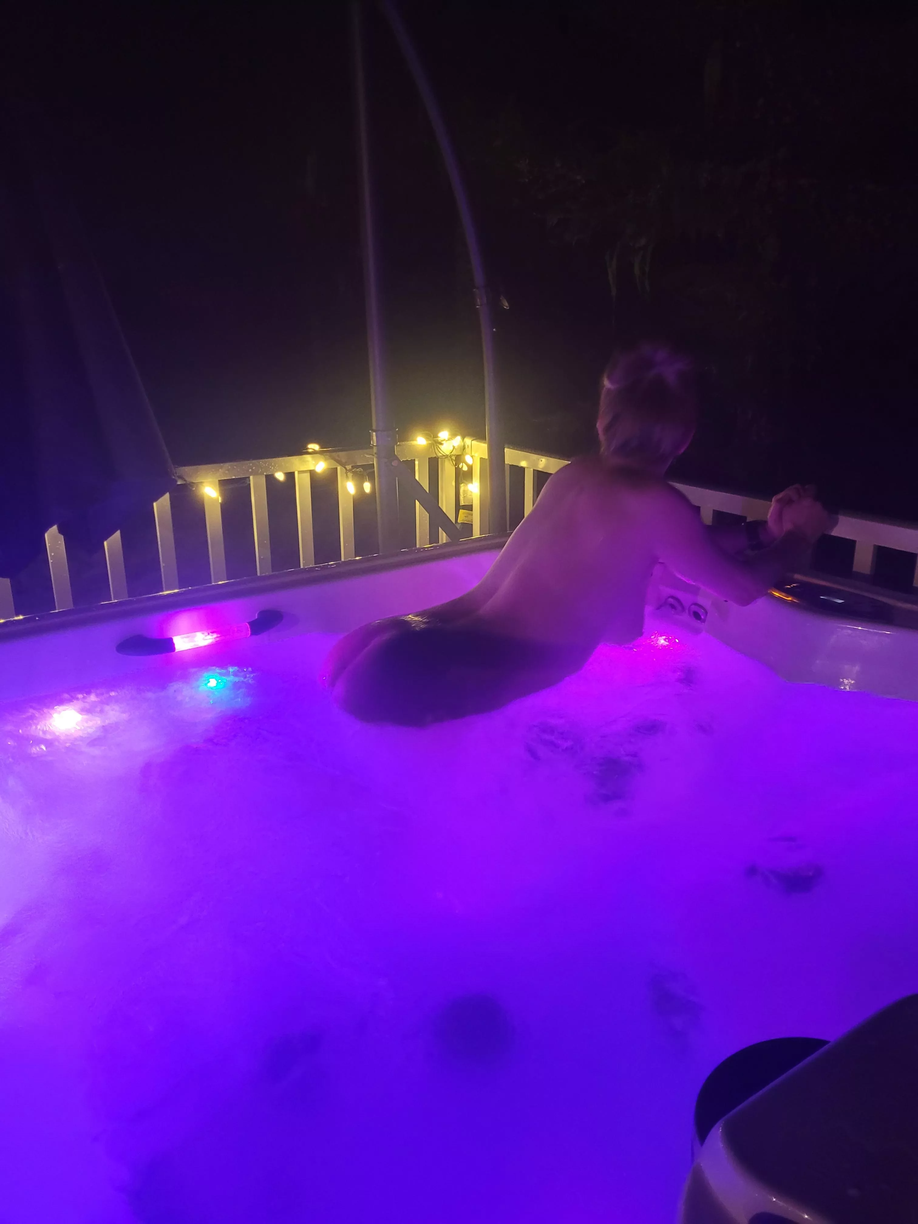 I’m pretty sure the neighbors watched us all night. (F)