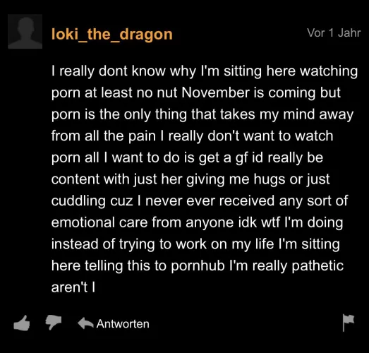 I‘m sad for this fella, he just wants to have a gf…