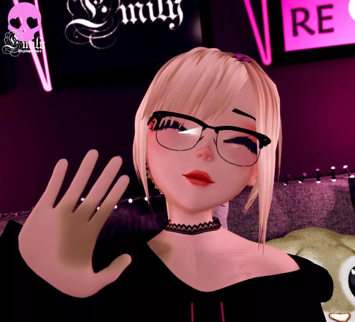 I'm so late because my sleep schedule is now full of shit, whoever is awake right now, I really hope for your support🖤 https://chaturbate.com/emyliveshow