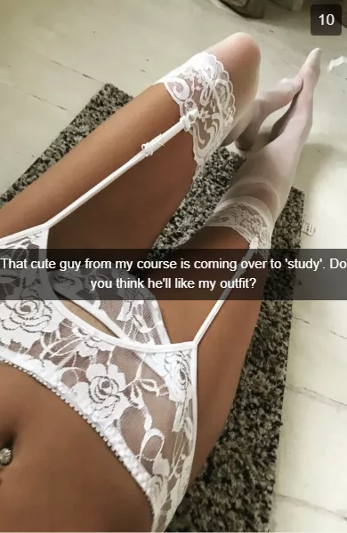 I'm sure he'll like her in or out of it I'm sure he'll like her in or out of it