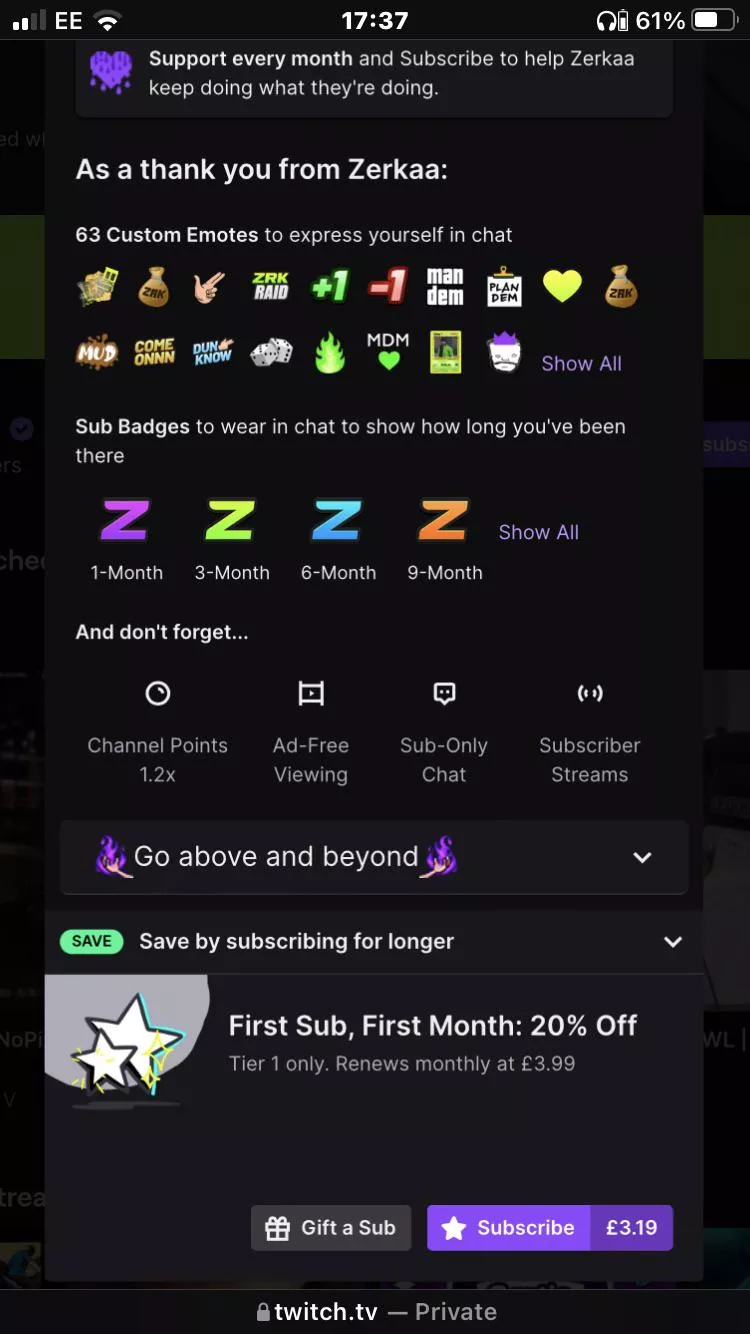 I’m trying to resub with my prime sub but the option ain’t showing, I’ve tried on pc and the same stuff shows, my Amazon is connected etc