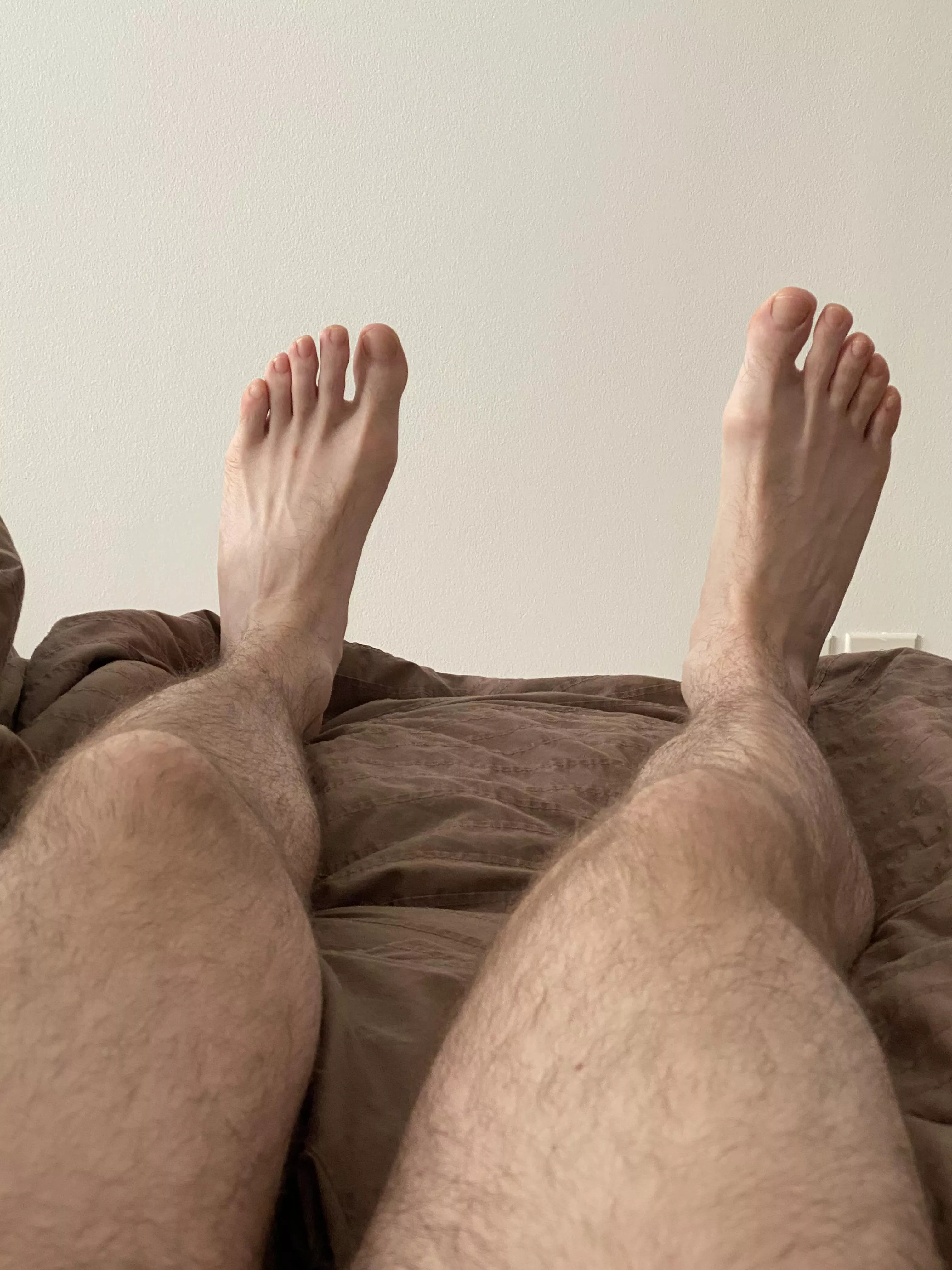 Imagine your face at the end of my bed