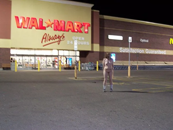 In front of walmart