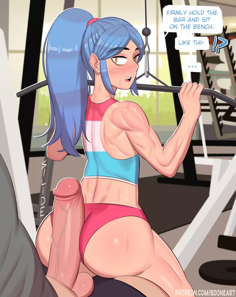 In gym... (Creator / Artist : Bdoneart)
