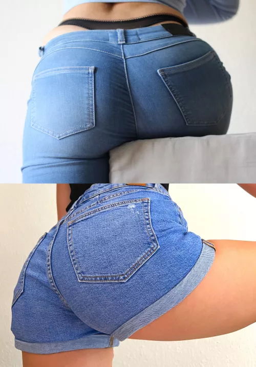 In which jeans you like my ass best 😉🍑