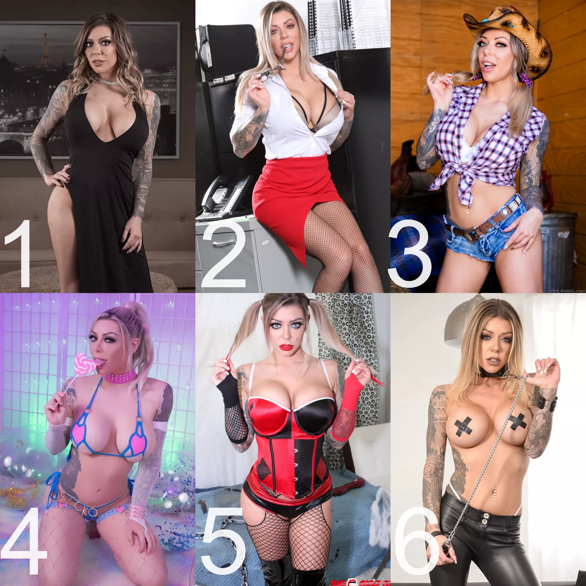 In which outfit would you rather fuck Karma?