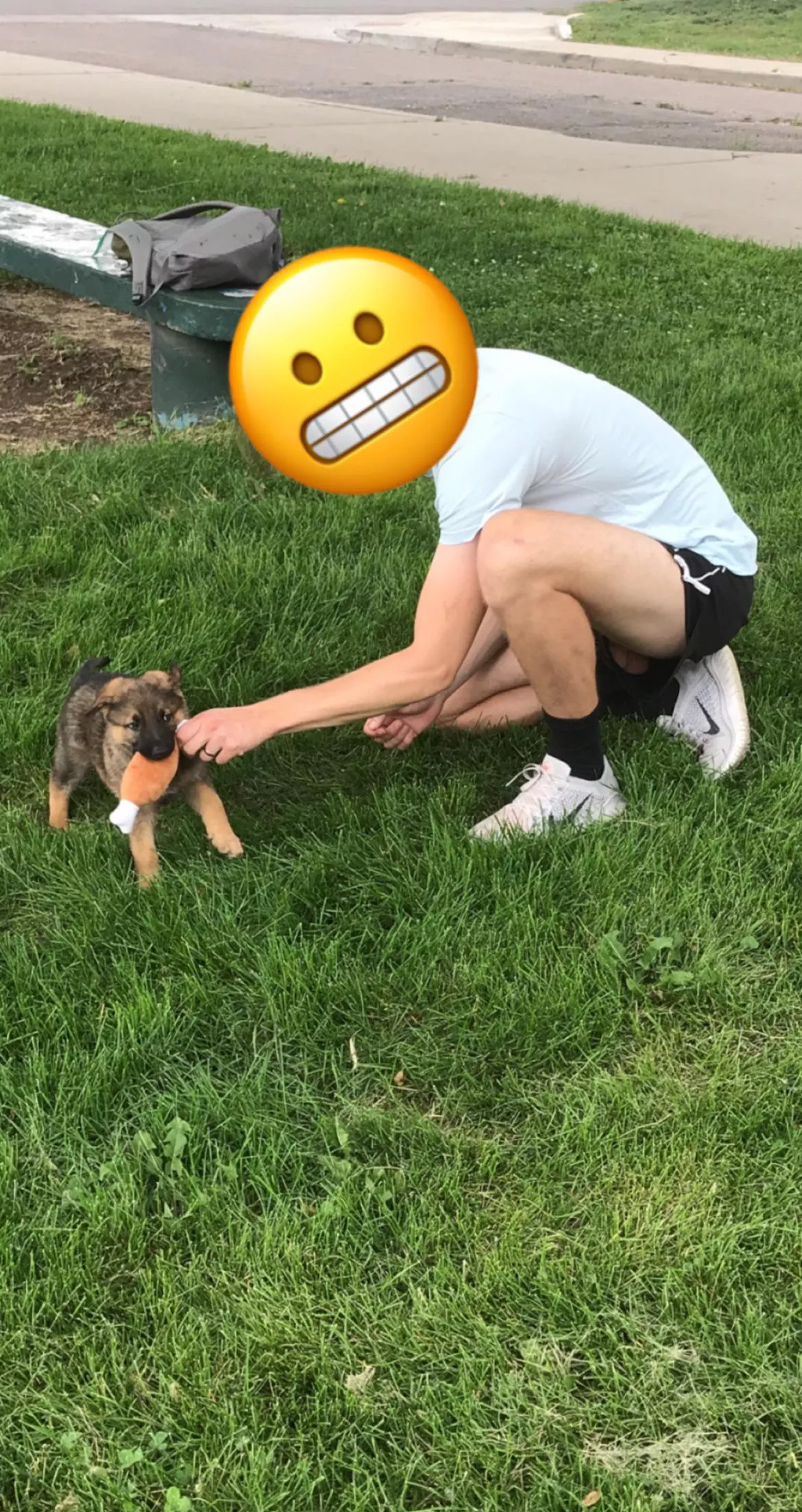 Innocent dick slip at the park