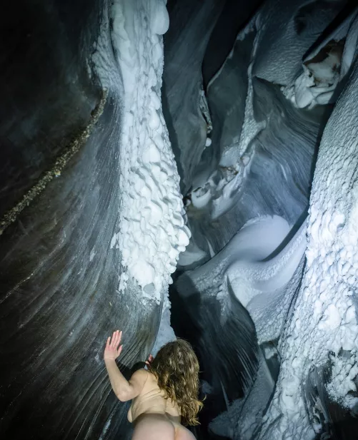 Inside the glacier