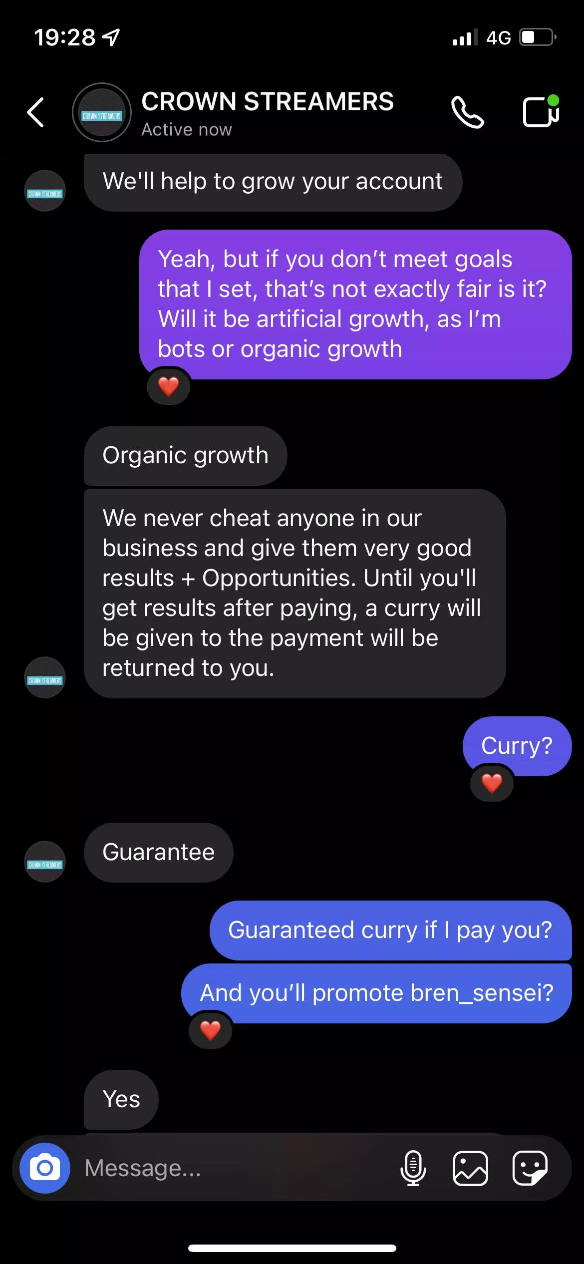 Instagram… pay for exposure, get … curry?!