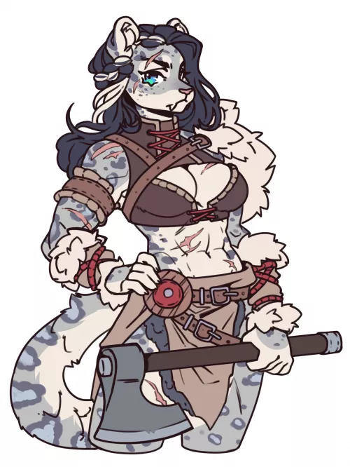 Irbis Barbarian (art by me)