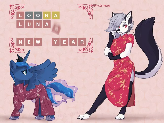 Is it Loona New Year... or is it Luna New Year? (Art by me)
