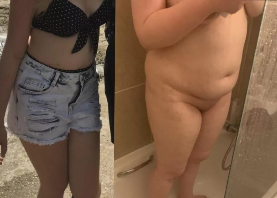 Is my Gf fat? (This happened in 1 year) Is my Gf fat? (This happened in 1 year)