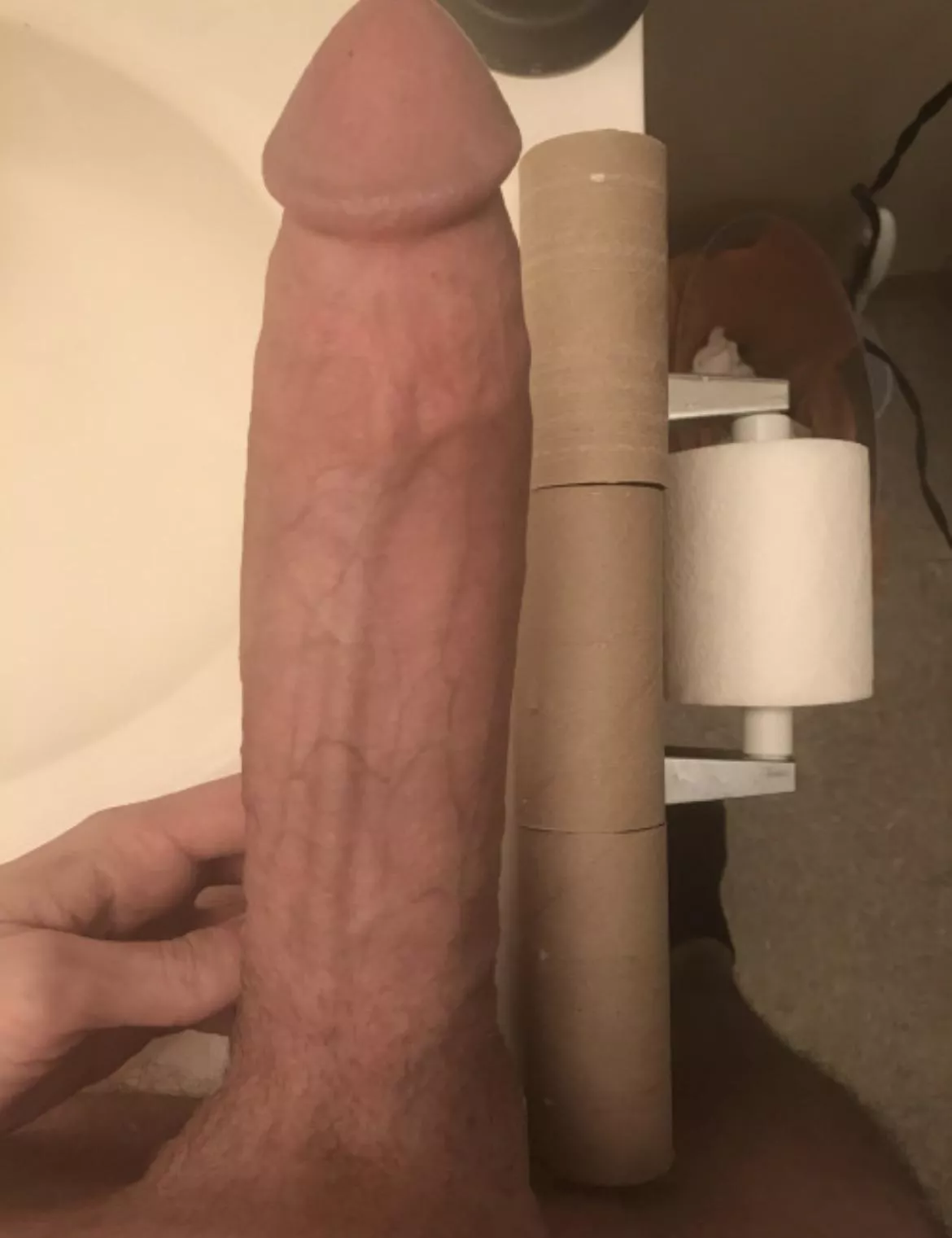 is this too big for your tight pussy? don’t be a slut and reject it (DMs open🍆🍆🍆)