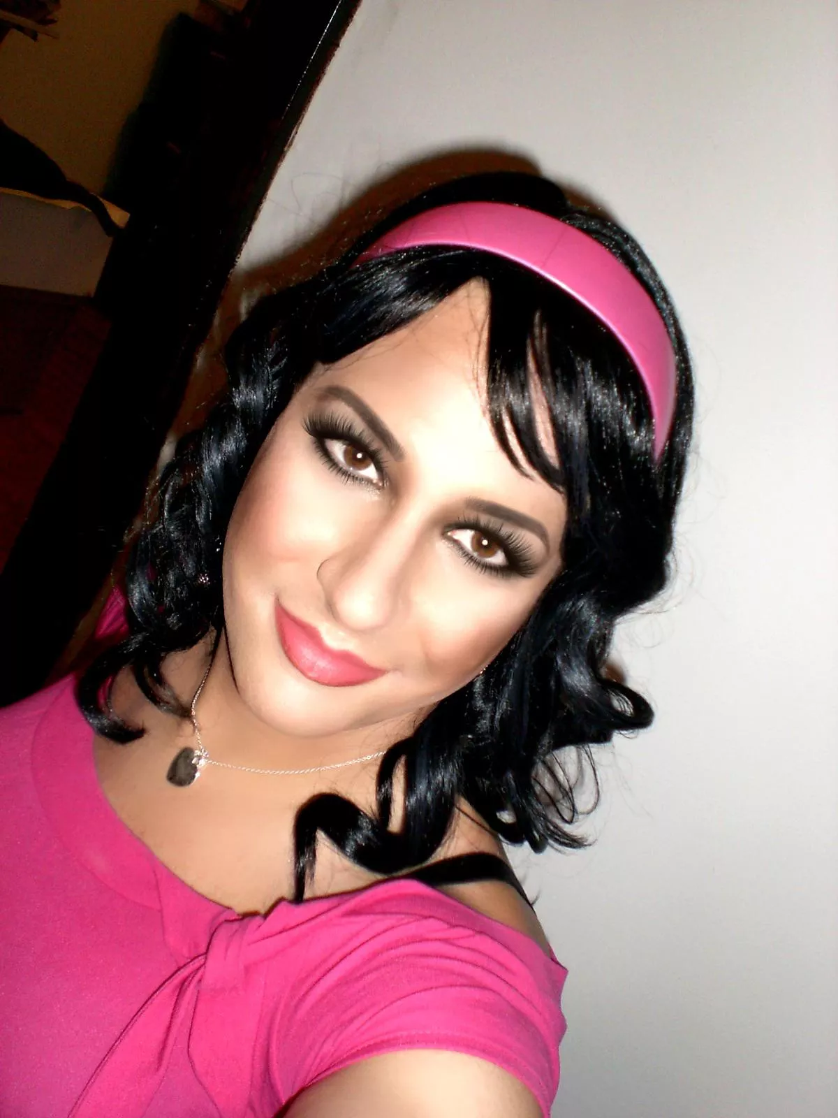 Isn't she pretty in pink?