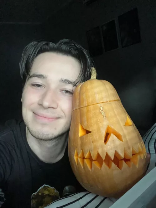 It ainβt much but iβm proud of my pumpkin.