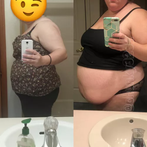 It almost all goes to my belly. Just how I like it ;)