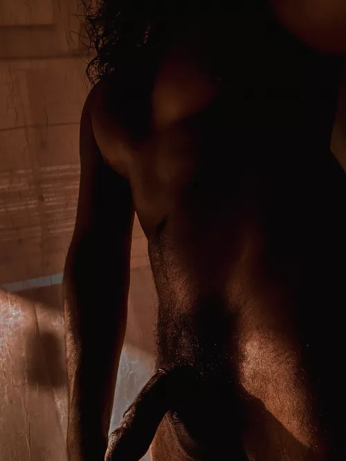 It curves upward when it's hard....just saying 😏