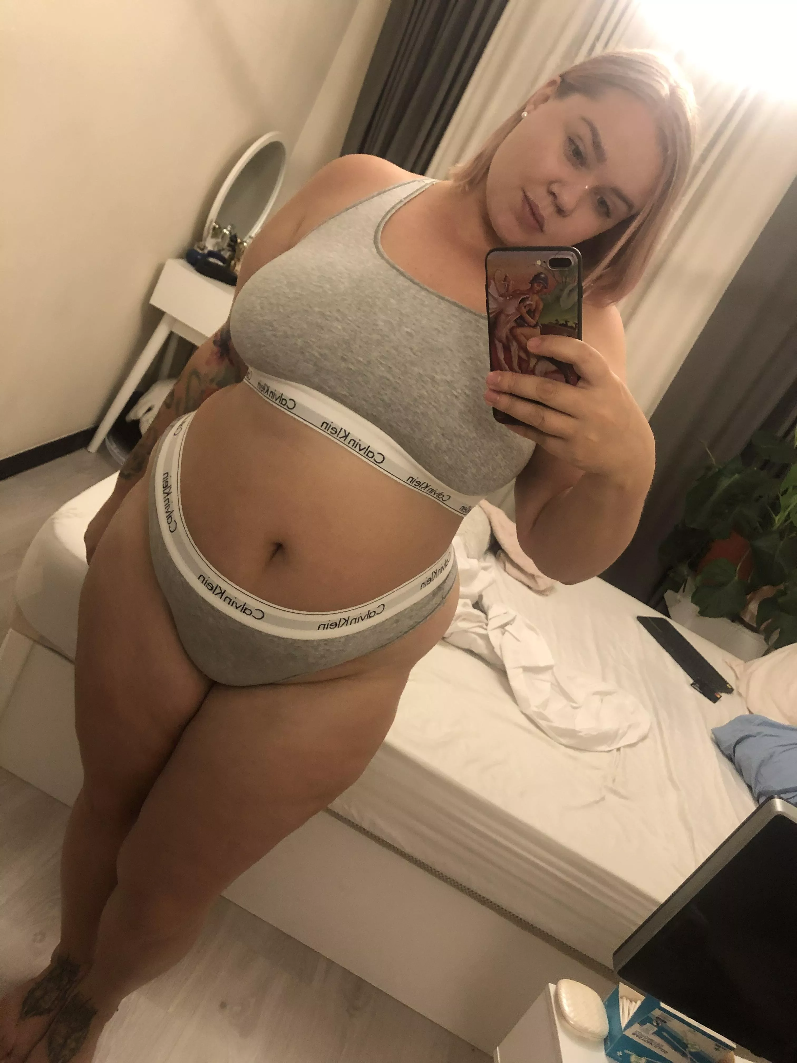 It seems to me that this fat girl needs to take off her underwear It seems to me that this fat girl needs to take off her underwear