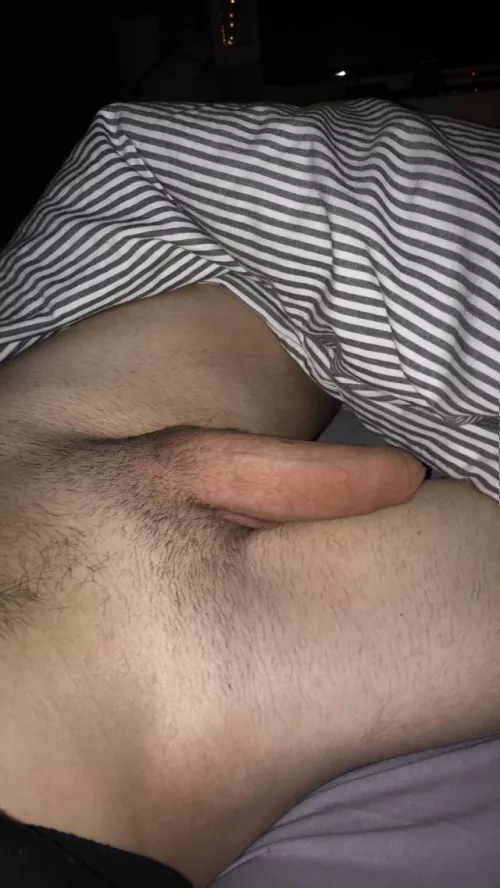 It takes sooo long for my big cock to calm down after cumming…