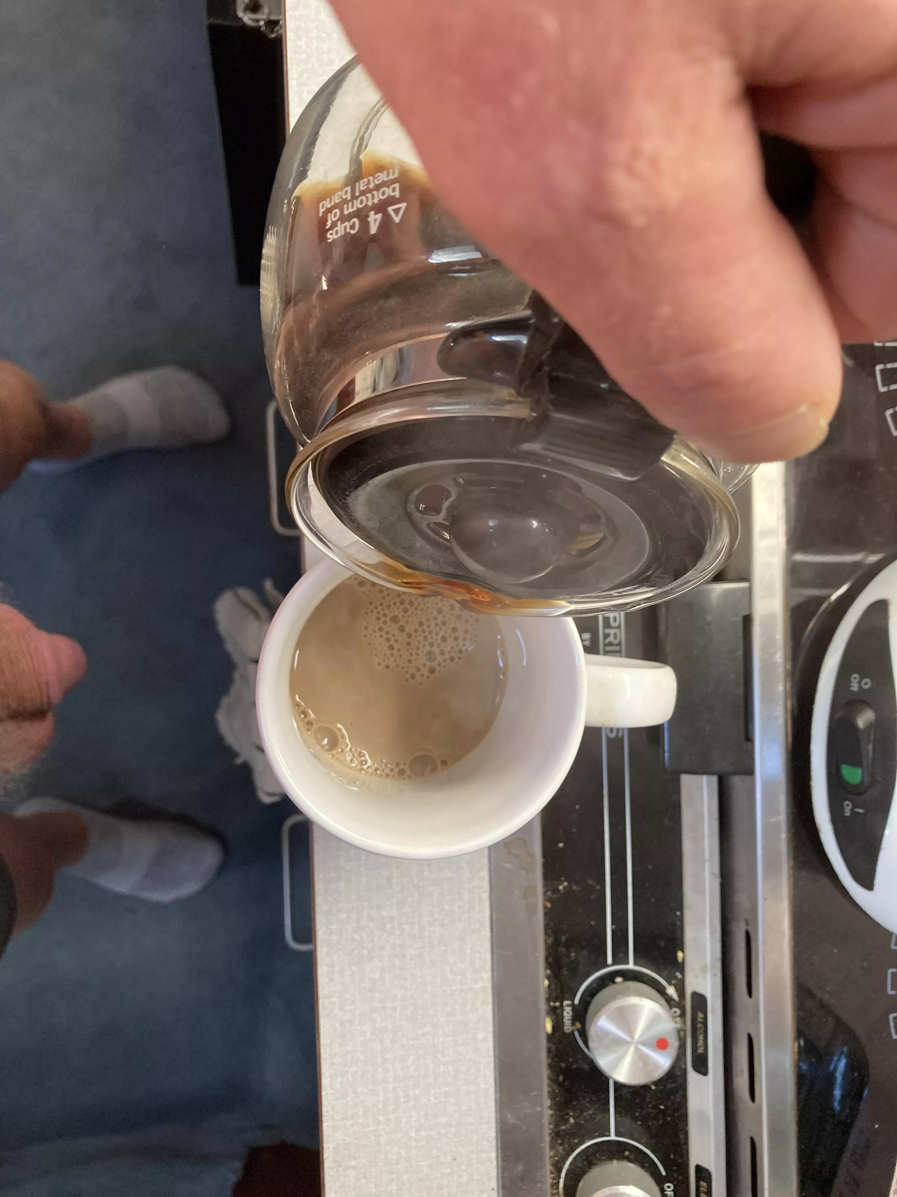 It's always cooler on the lake, hot coffee to the rescue It's always cooler on the lake, hot coffee to the rescue