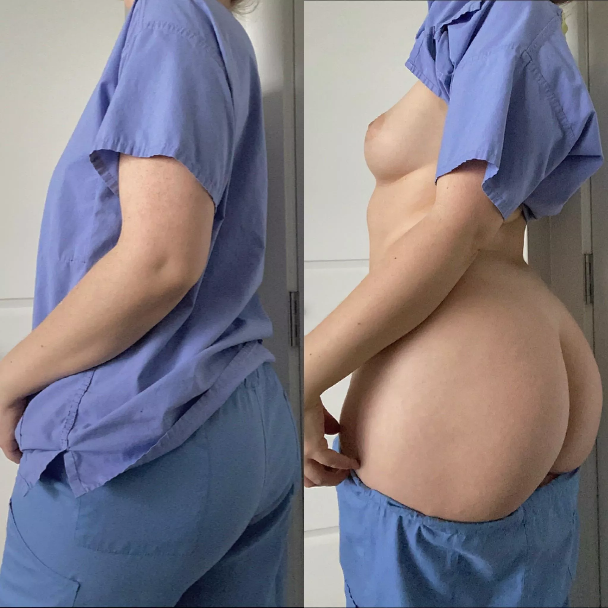 It’s been a while since I posted an on/off in my scrubs ;) It’s been a while since I posted an on/off in my scrubs ;)