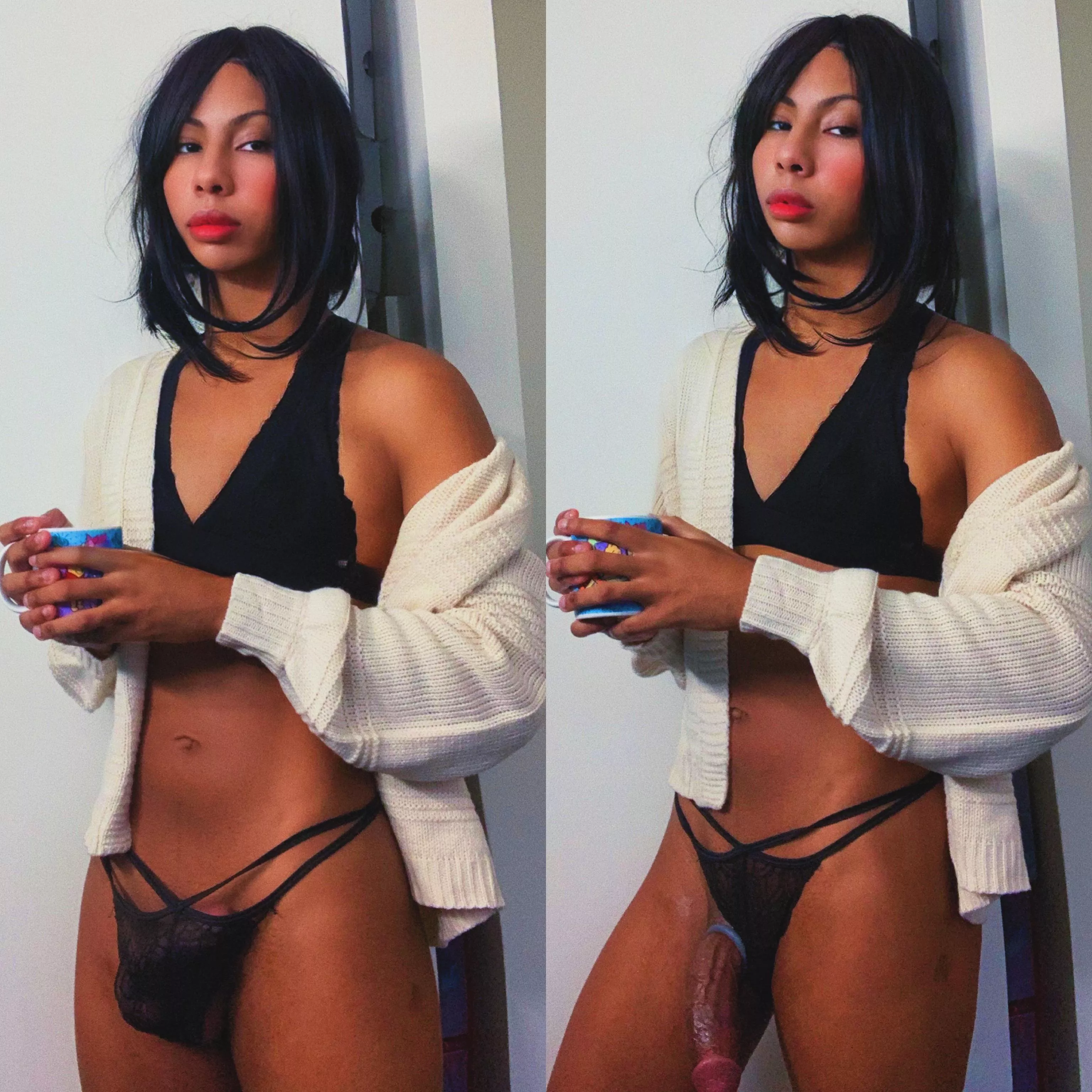 It’s been cold lately! Come back to bed with me? I’ll feed you hot cocoa w/ creamer ;P