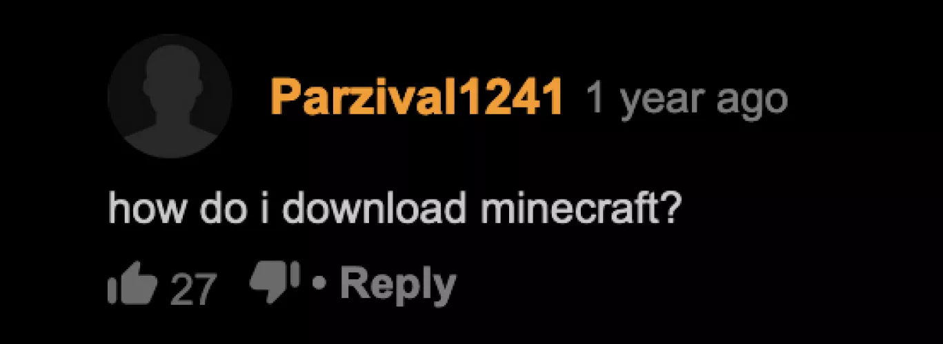 it's just a shame nobody answered him.