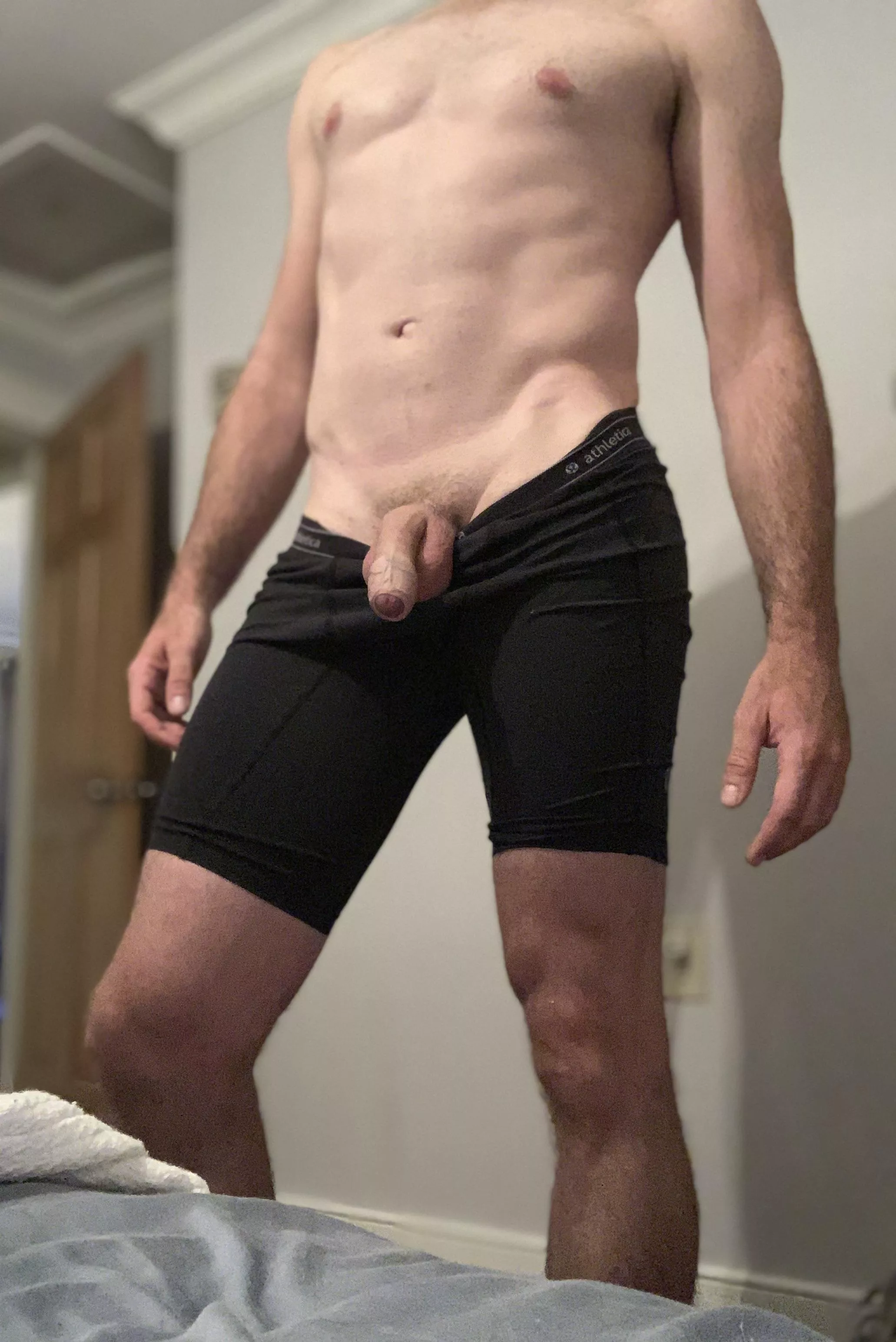 It’s Monday morning, you wake up and find me over the bed like this after finishing a workout. What’s your next move?