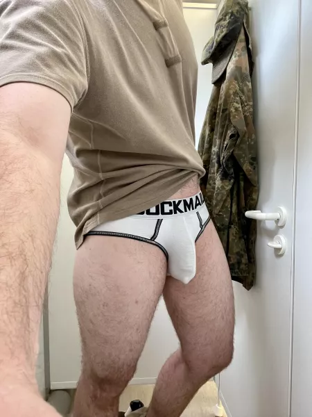 Itβs nice to have lucky underwear on under the uniform π