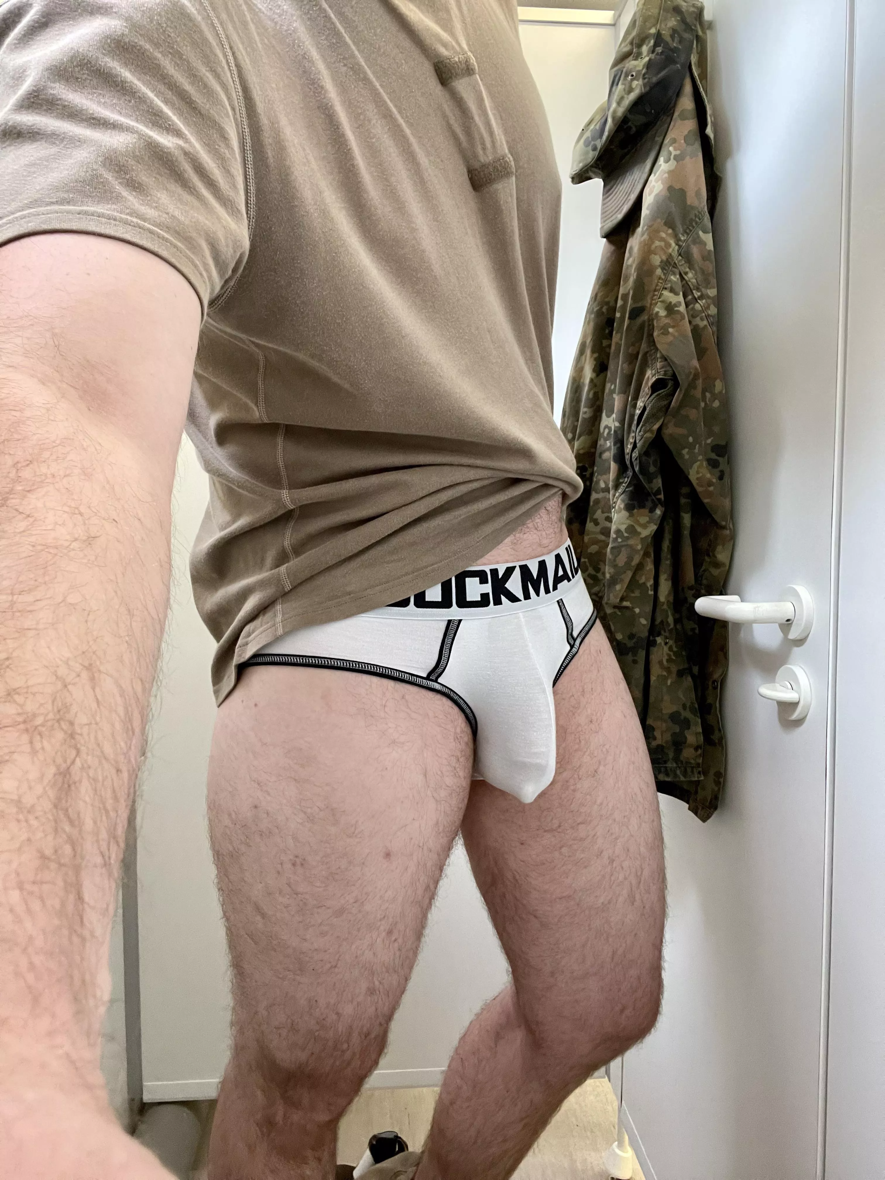 Itβs nice to have lucky underwear on under the uniform π Itβs nice to have lucky underwear on under the uniform π