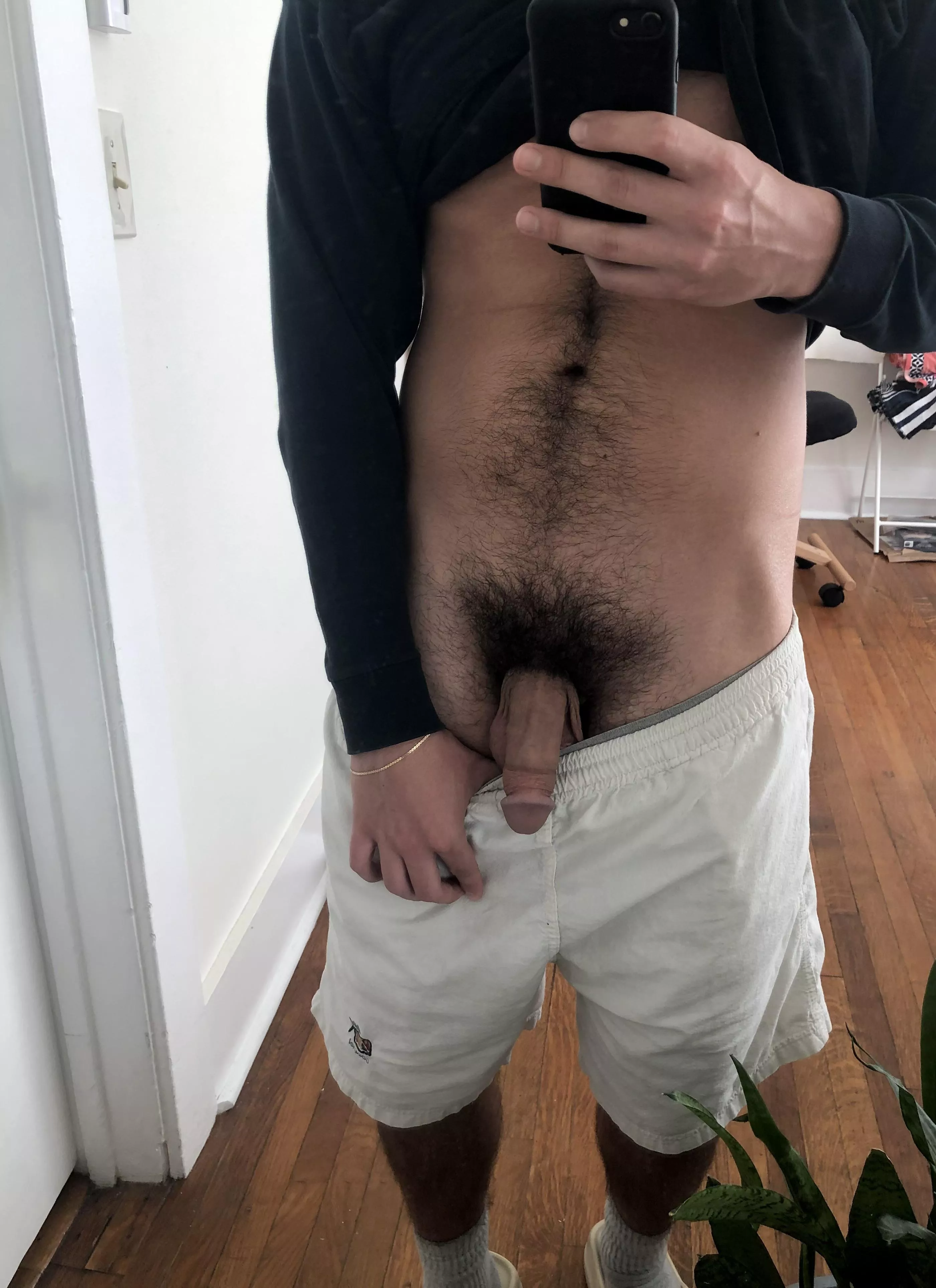 i’ve always got a soft chub in my pants