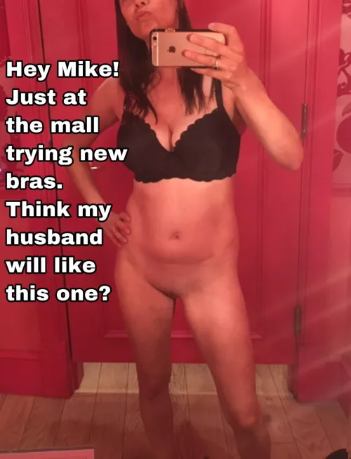 Iโve convinced my wife to have a threesome with my buddy Mike. Now we have to get him on board. I had her text him this pic. Hope he gets the messageโฆ