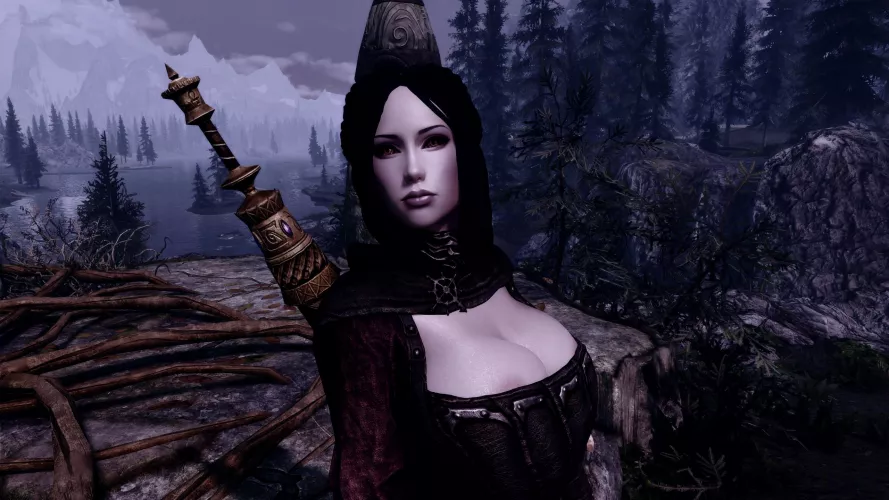 I've made & released my 'vanilla +' Serana Replacer for LE. Now I've released an official ported SE version too. Here's how she looks in my playthrough. Nice bit of cleavage so it still counts as NSFW (right? RIGHT???).