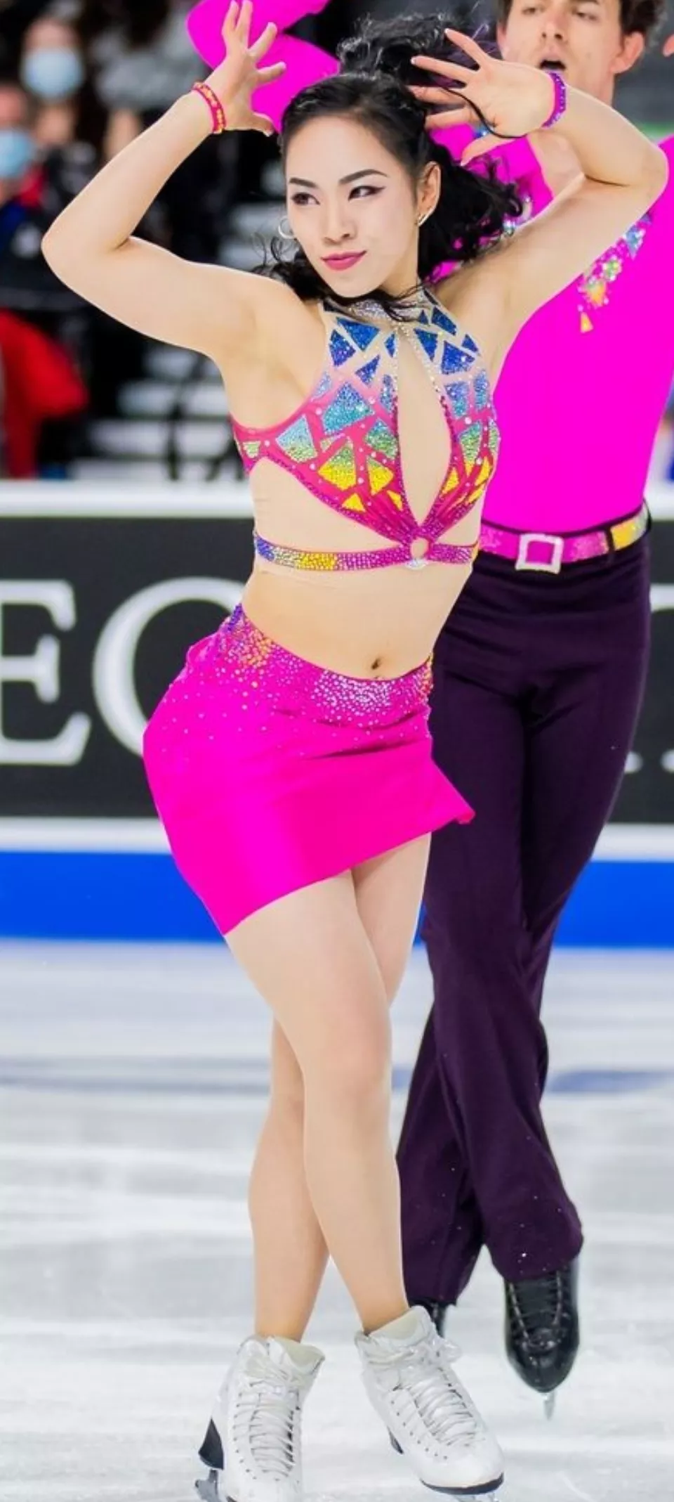 Japanese ice dancer Misato Komatsubara