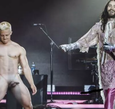 Jared Leto wanted crazy people on stage. He got this Danish dude 🍆🍑👌🏼