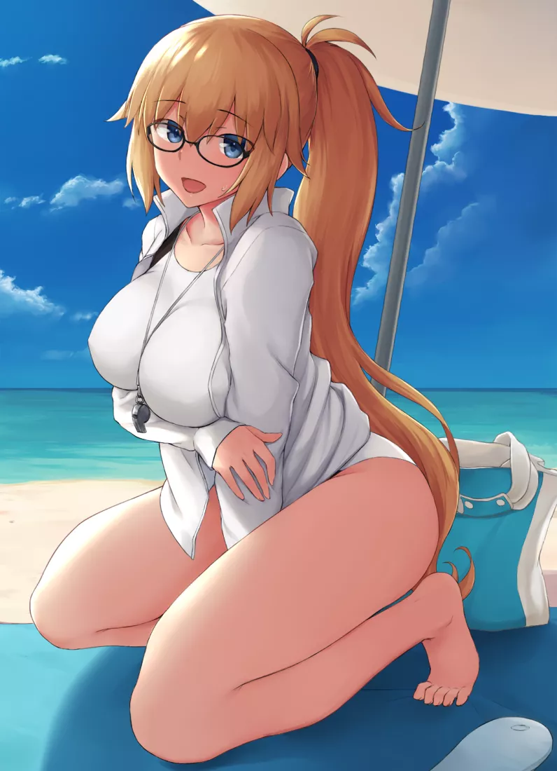 Jeanne beach day [Fate grand order] by (cold soda)