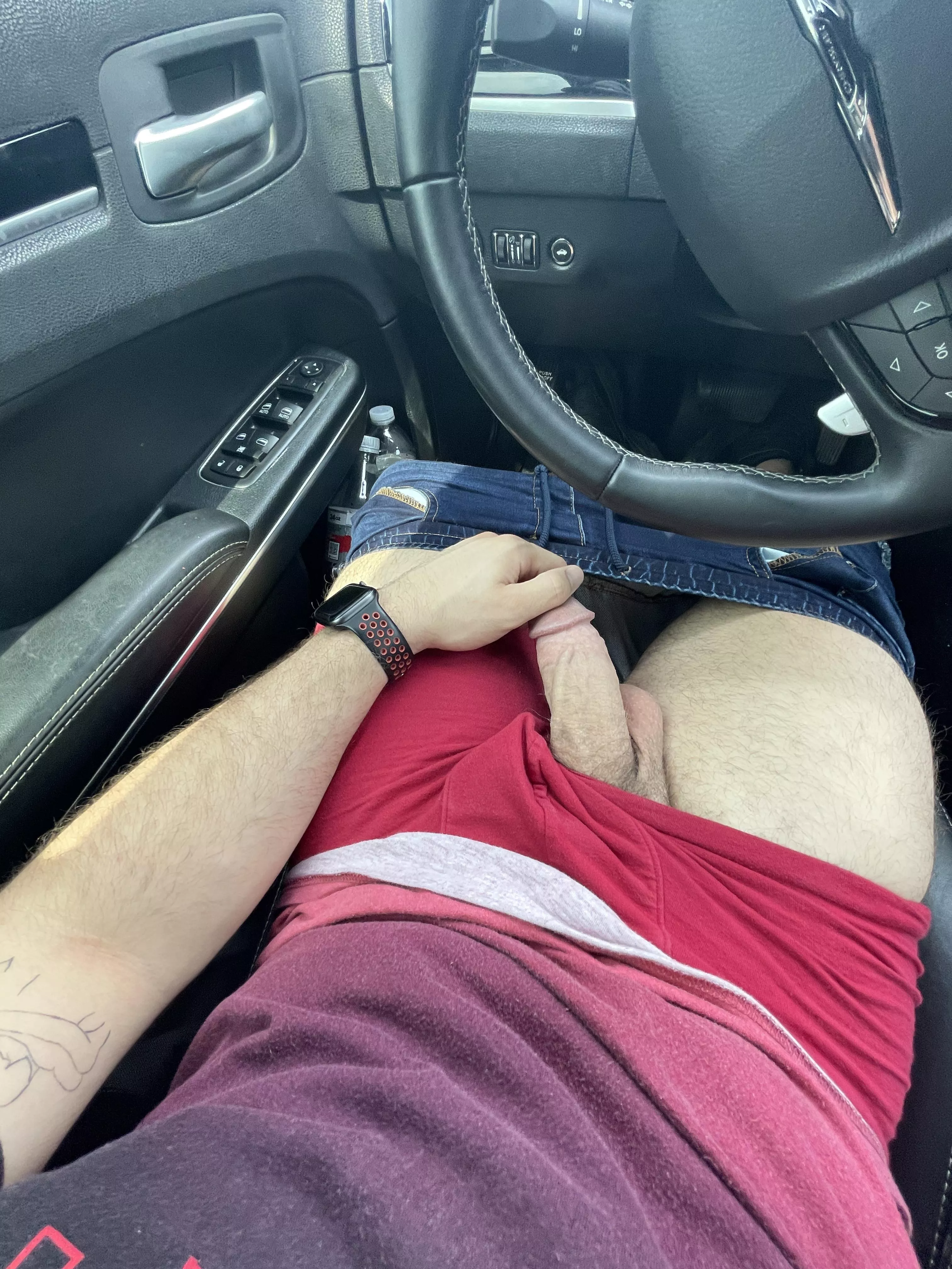 Jerking in my car makes me so fucking horny Jerking in my car makes me so fucking horny