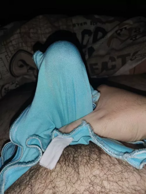 Jerking with cousins panties. Anyone wanna jerk off with me?