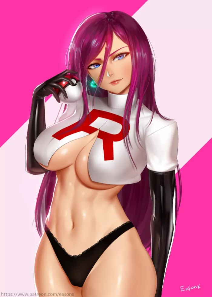 Jessie hair down (Easonx) [Pokemon]