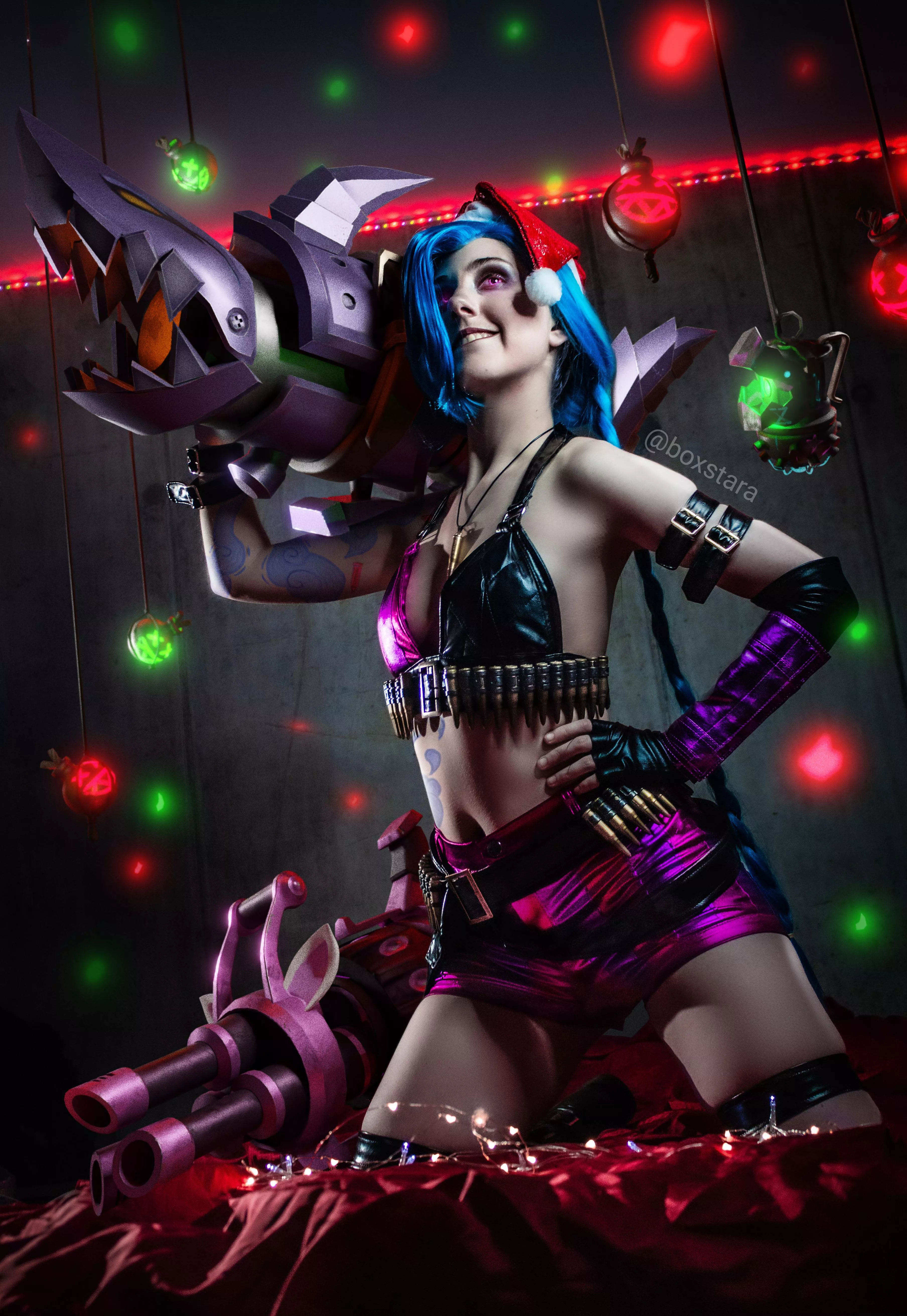 Jinx Christmas Cosplay by Boxstara
