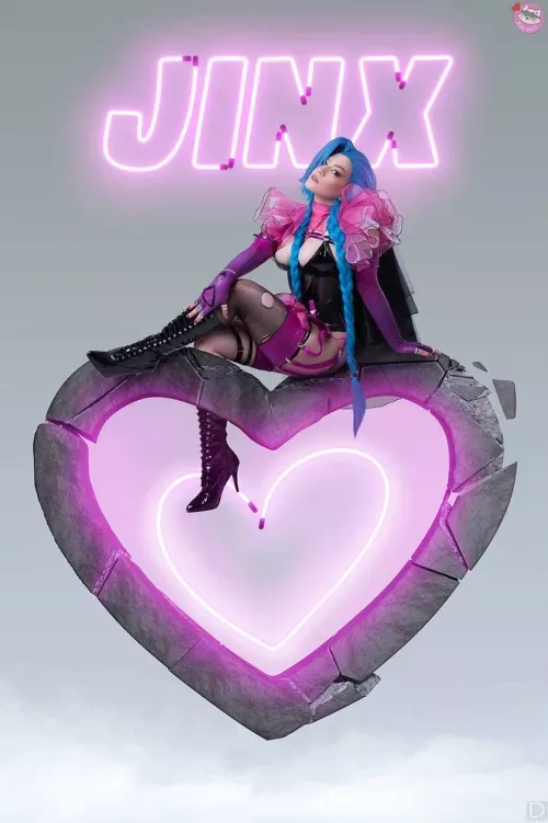 Jinx cosplay, a very lewd version (ZoeVolf)