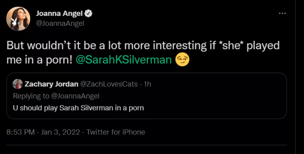 Joanna Angel retweeted me