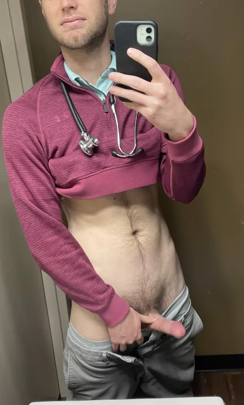 Join your doctor in the clinic bathroom? 😉