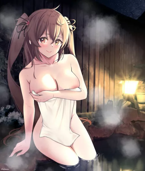 Joining Murasame in the mixed bath