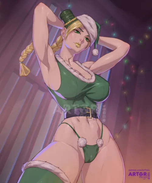 Jolyne is celebrate Christmas in prison (arttoru)[ jojo bizarre adventure stone ocean]